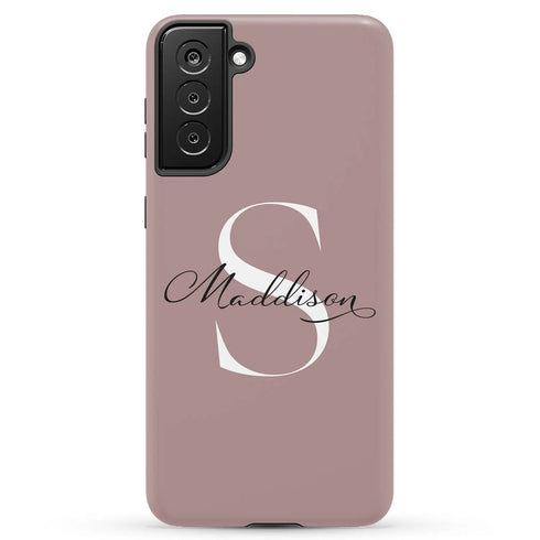 Monogram Personalized Light Solid Galaxy Case
