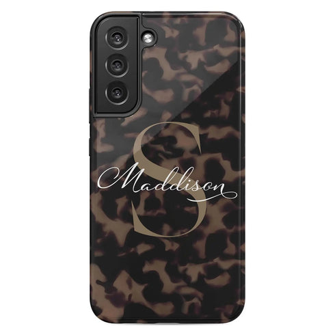Monogram Personalized Tortoiseshell Galaxy Case