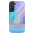 Neon Rainbow Agate Custom Name Galaxy Case