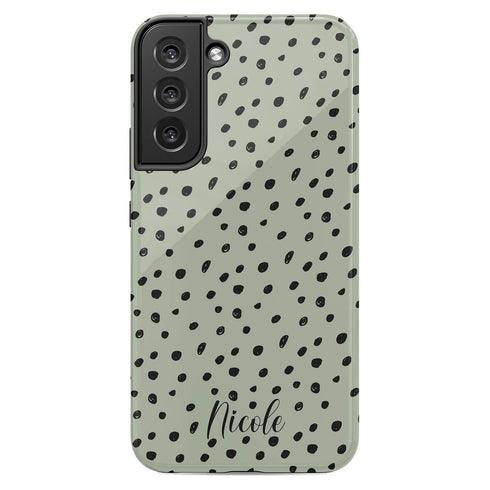 Spotted Dots Personalized Name Galaxy Case