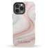 Nude Marble Custom Name iPhone Case
