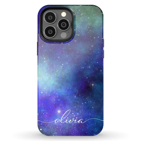 Galaxy Space Personalized Name iPhone Case