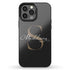 Monogram Personalized Solid Black iPhone Case
