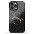 Monogram Personalized Dark Leopard iPhone Case