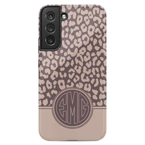 Boho Leopard Personalized Monogram Galaxy Case