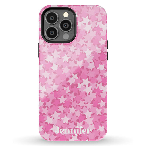 Stars Camo Custom Name iPhone Case