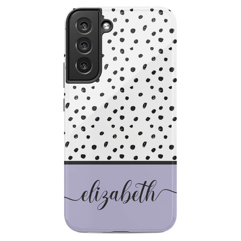 Delicate Dots Custom Name Galaxy Case
