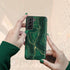Malachite Marble Agate Custom Name Galaxy Case