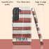 Wooden American Flag Custom Name Galaxy Case