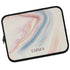 Nude Marble Custom Name Laptop Sleeve