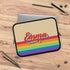 LGBTQ Retro Custom Rainbow Name Laptop Sleeve