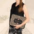 Beige Leopard & Roses Custom Name Laptop Sleeve