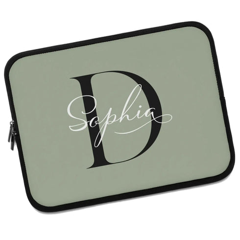 Monogram Name Laptop Sleeve