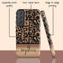 Wild Metallic Leopard Custom Name Galaxy Case - Gold