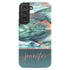 Alcohol Ink Patterns Custom Name Galaxy Case