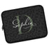Dark Leopard Monogram Name Laptop Sleeve