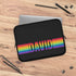 LGBTQ Custom Pride Rainbow Name Laptop Sleeve