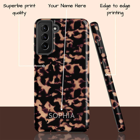 Tortoiseshell Custom Name Galaxy Case