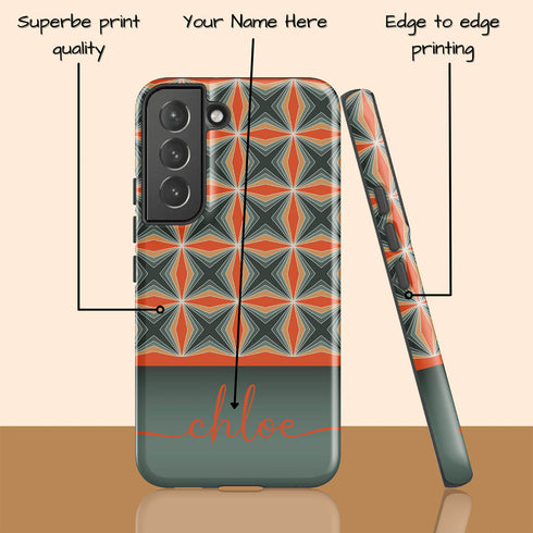 Christmas Pattern Custom Name Galaxy Case