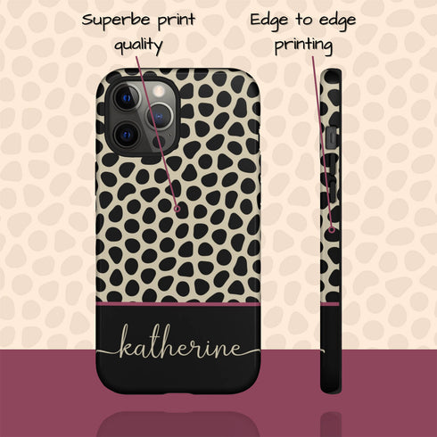Abstract Patterns Personalized Name iPhone Case
