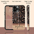 Wild Metallic Leopard Custom Name iPhone Case - Grey
