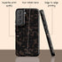 Dark Tortoiseshell Custom Crossed Arrows Initials Galaxy Case