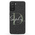 Monogram Personalized Dark Leopard Galaxy Case