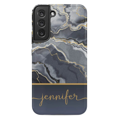 Black Agate Custom Name Galaxy Case