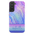 Neon Rainbow Agate Custom Name Galaxy Case
