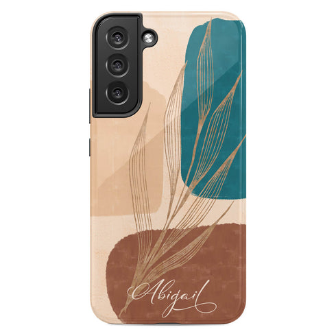 Abstract Shapes Custom Name Galaxy Case