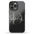 Monogram Personalized Solid Black iPhone Case
