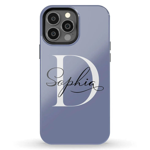 Monogram Personalized Light Solid iPhone Case