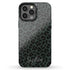 Dark Leopard Custom Name iPhone Case