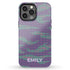 Digital Camo Custom Name Women's iPhone Case