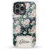 Delicate Flowers Custom Name iPhone Case