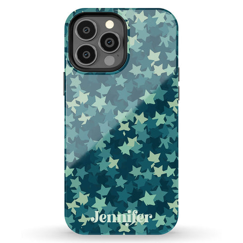 Stars Camo Custom Name iPhone Case