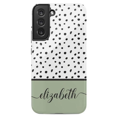 Delicate Dots Custom Name Galaxy Case