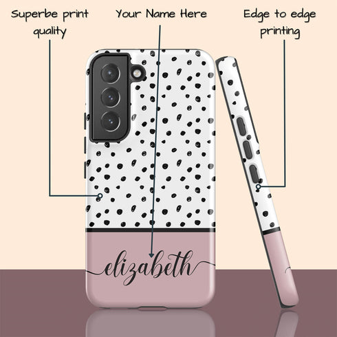 Delicate Dots Custom Name Galaxy Case