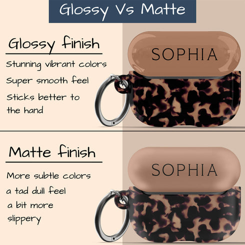 Tortoiseshell Personalized Name AirPods Case