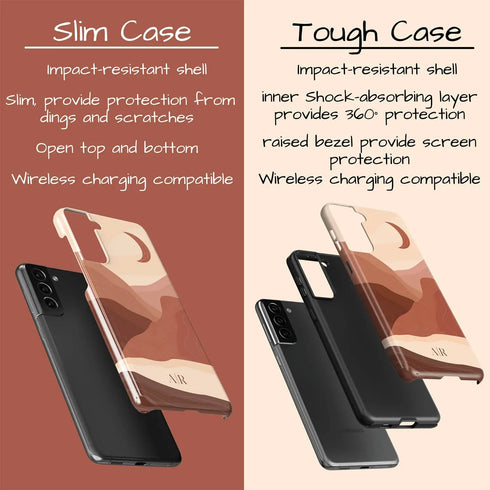 Boho Landscape Custom Initials Galaxy Case