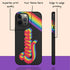 LGBTQ Pride Custom Dark Retro Name iPhone Case