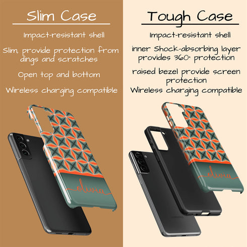 Christmas Pattern Custom Name Galaxy Case