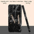 Monogram Personalized Black Marble Galaxy Case