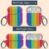 LGBTQ Pride Rainbow Custom Name AirPods Case