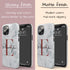 Monogram Personalized White Marble iPhone Case