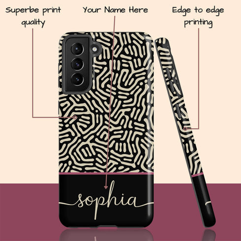 Abstract Patterns Personalized Name Galaxy Case