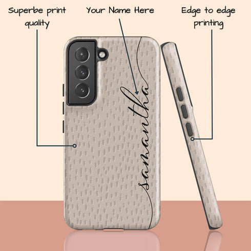 Personalized Name Calligraphy & Dots Galaxy Case