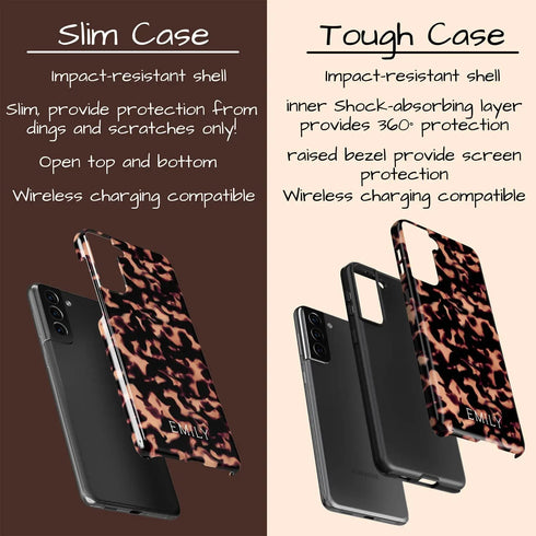 Tortoiseshell Custom Name Galaxy Case