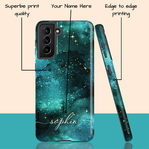 Galaxy Space Personalized Name Galaxy Case