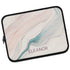 Nude Marble Custom Name Laptop Sleeve